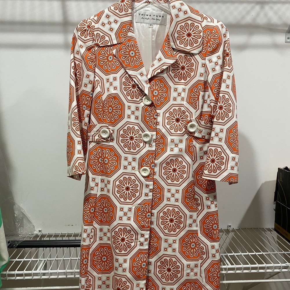 Orange and white jacket